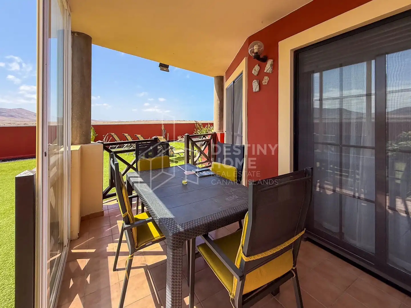 Terrace of Apartments for sale in La Oliva  with Private garden, Terrace and Furnished