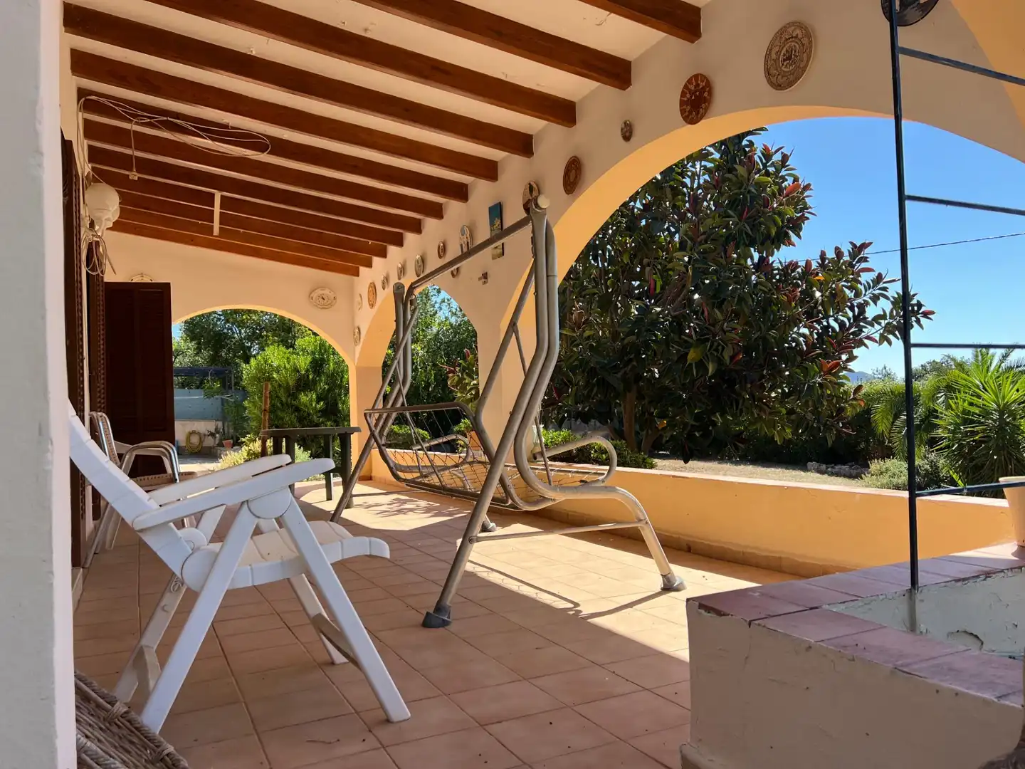 Terraza de Finca rústica en venta en Inca con Aire acondicionado, Calefacción y Jardín privado