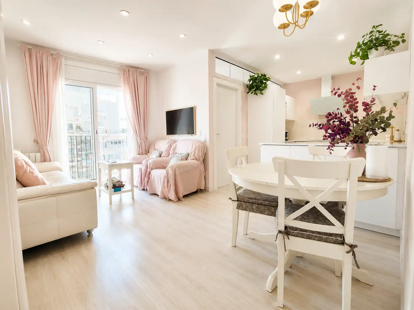 Sala de estar de Piso en venta en Barcelona con Aire acondicionado, Calefacción y Parquet