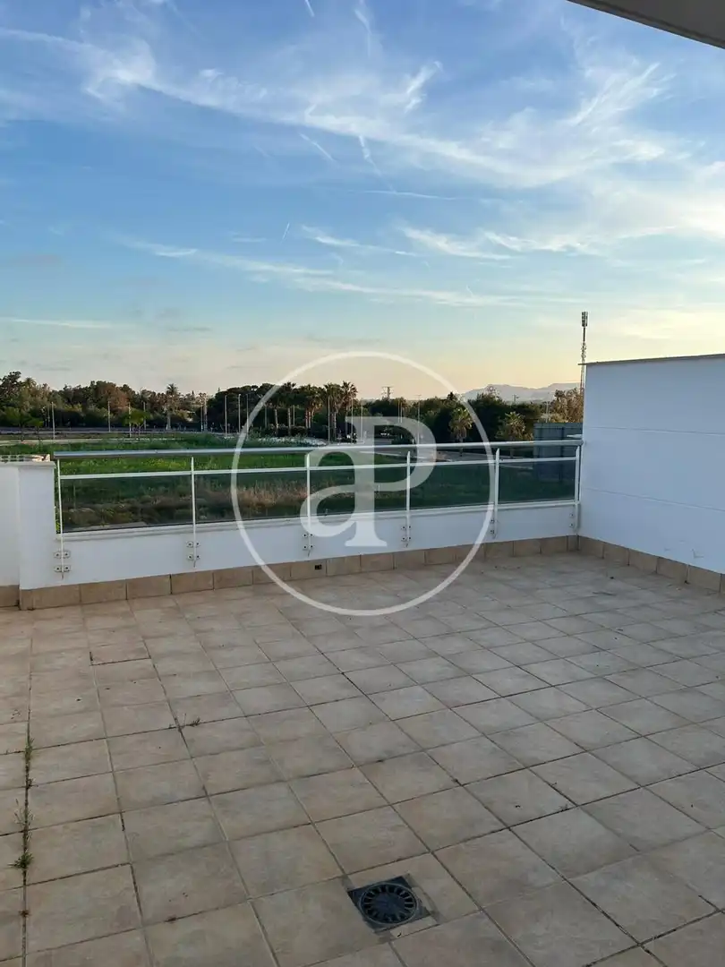 Terrace of Attic for rent in Almenara  with Air Conditioner, Heating and Private garden