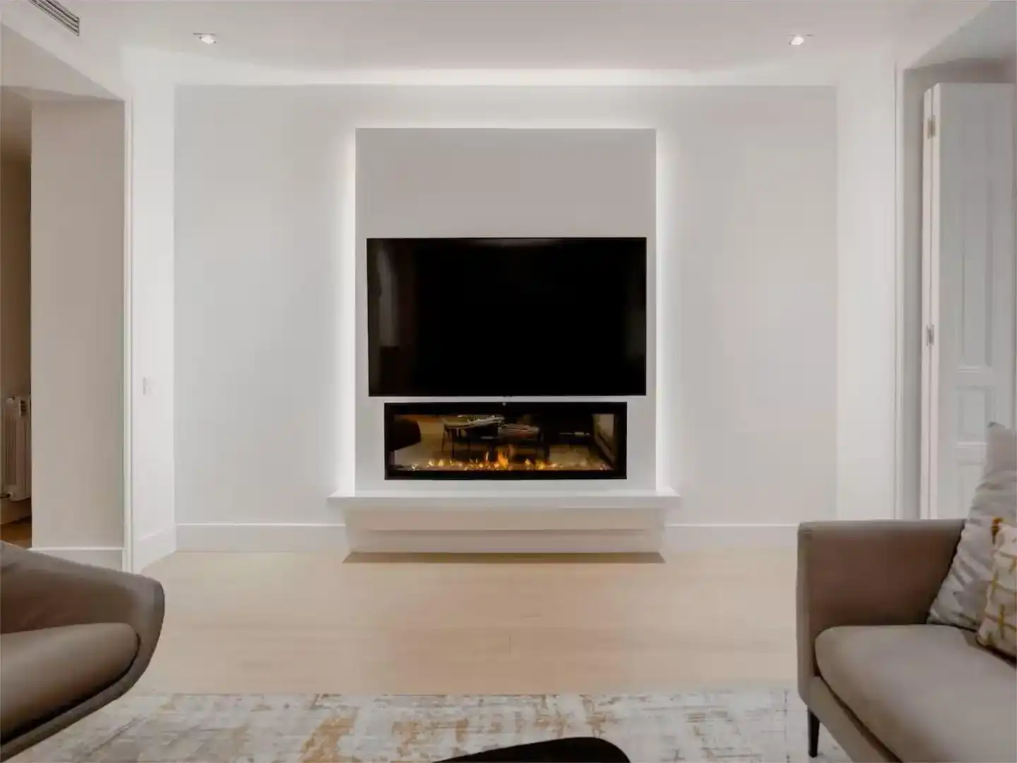Living room of Flat for sale in  Barcelona Capital  with Air Conditioner and Balcony