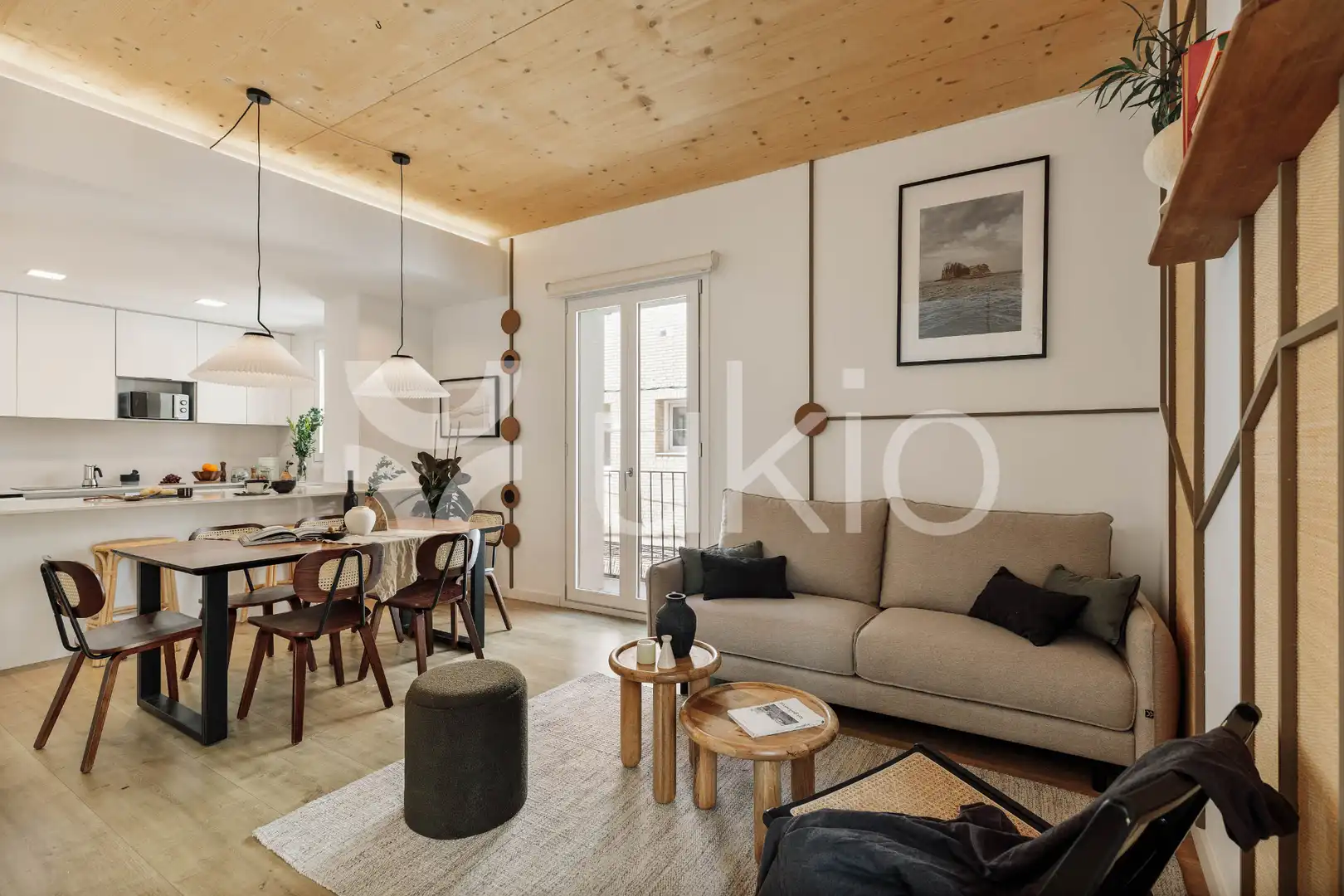 Sala d'estar de Apartament de lloguer en Barcelona amb Aire condicionat, Calefacció i Terrassa