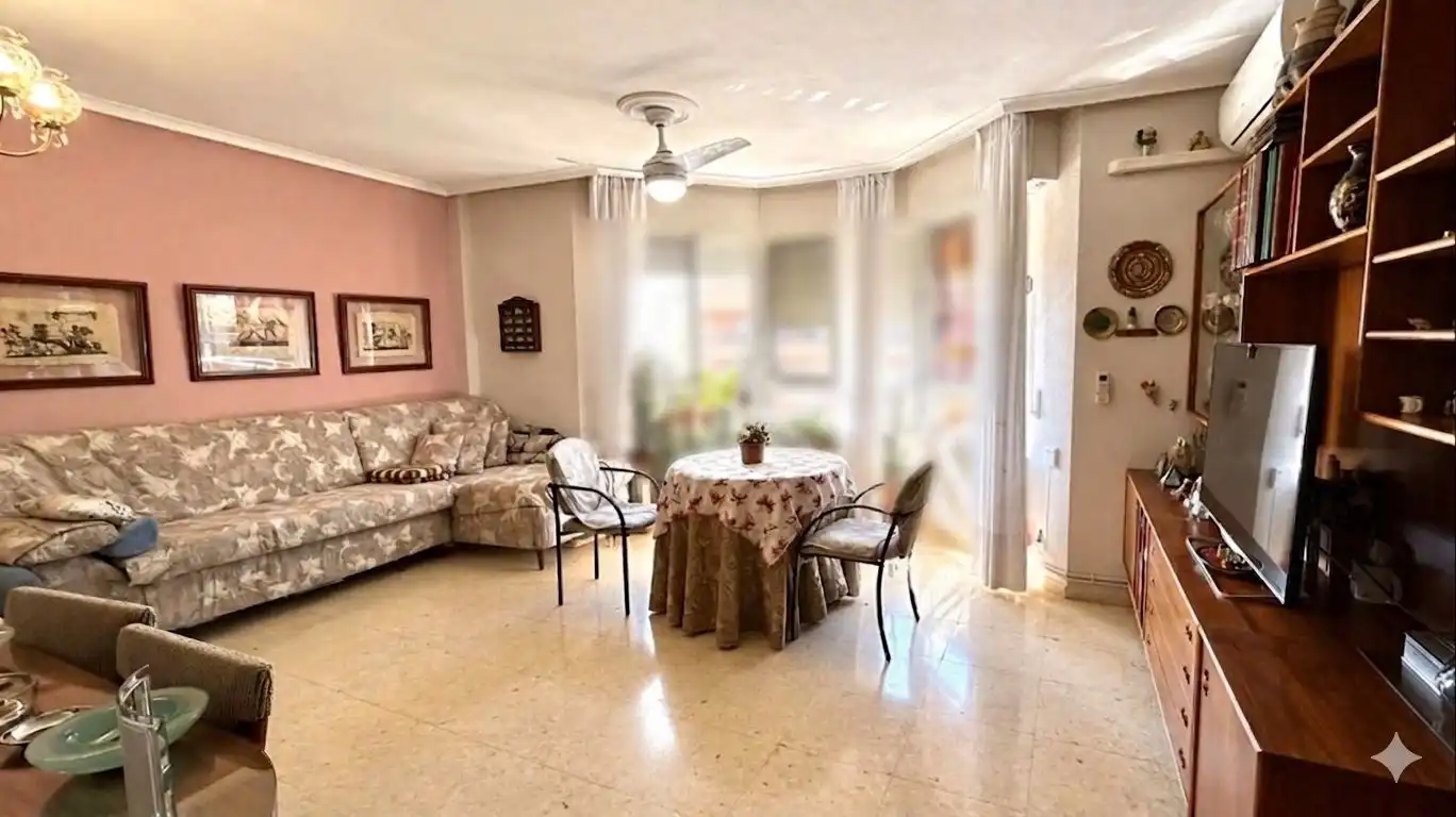 Sala de estar de Piso en venta en Albacete con Calefacción