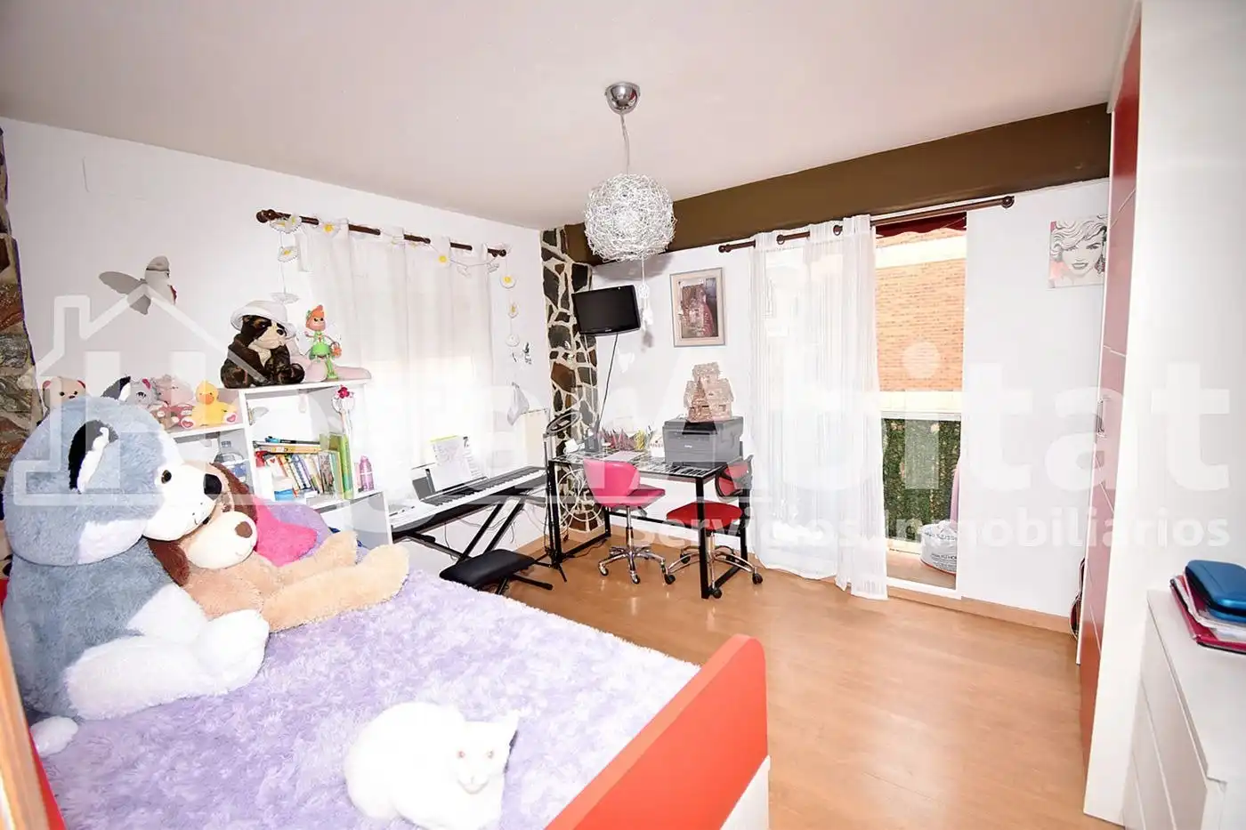 Schlafzimmer von Wohnung zum Verkauf in Xirivella mit Klimaanlage, Parkett und Balkon