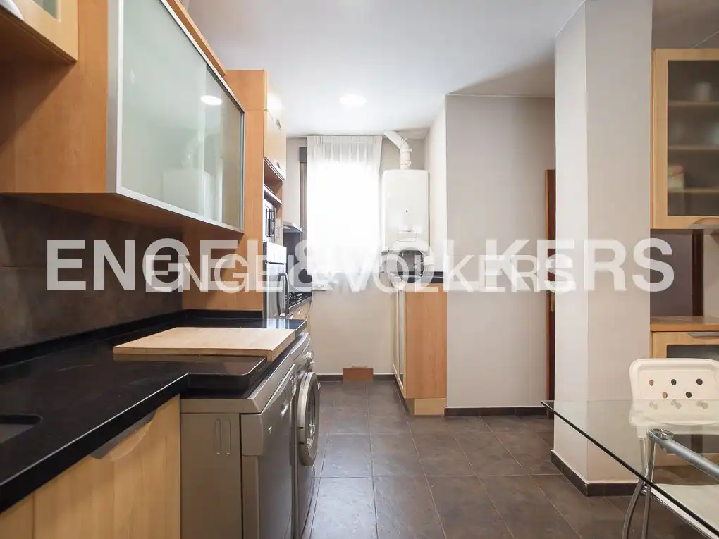 Küche von Wohnung zur Miete in Valencia mit Klimaanlage, Heizung und Haustiere erlaubt