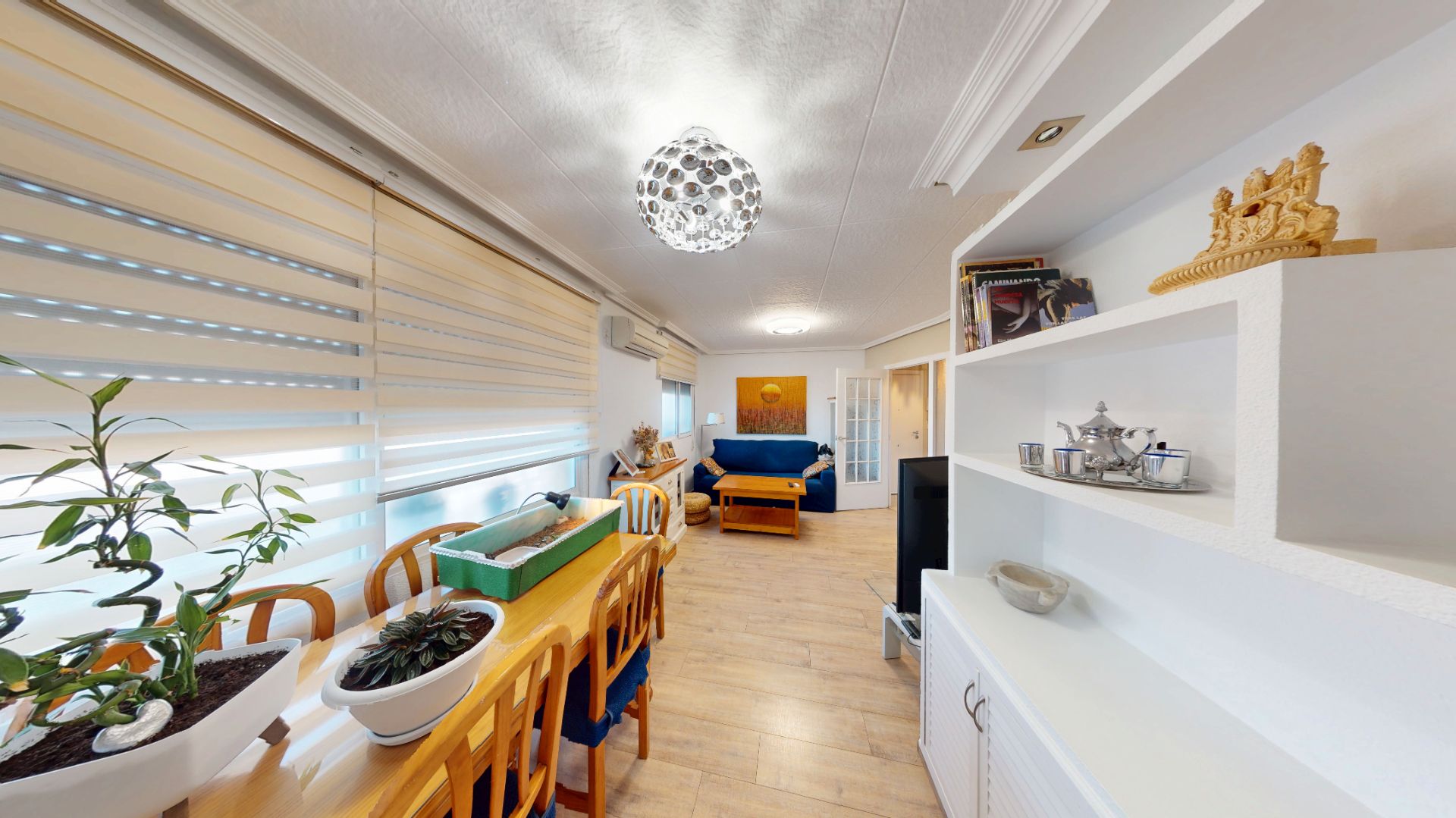 Sala d'estar de Pis en venda en Alicante / Alacant amb Aire condicionat, Moblat i Forn