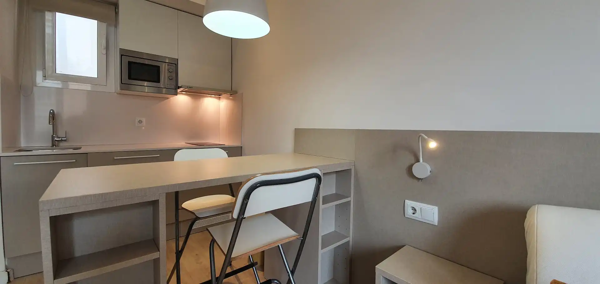 Cocina de Piso de alquiler en Barcelona con Aire acondicionado, Calefacción y Amueblado