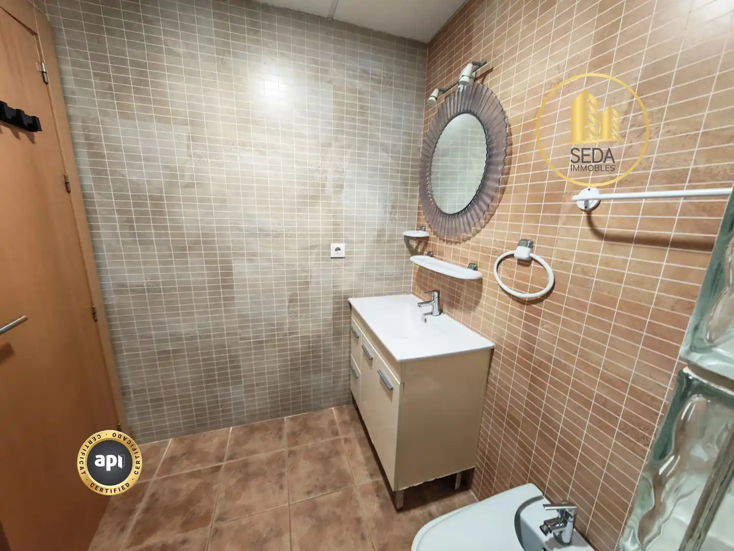Bathroom of Flat for sale in Vera  with Air Conditioner, Private garden and Terrace