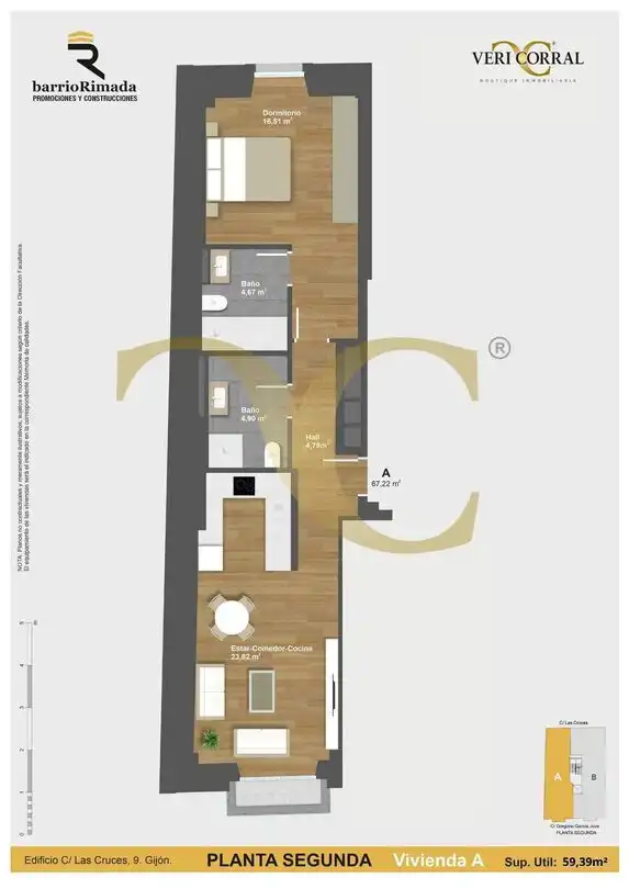 Piso en venta en Gijón  con Calefacción