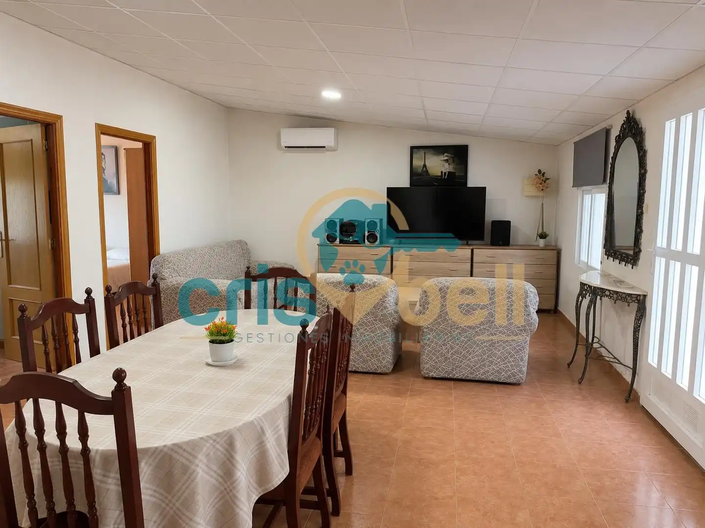 Sala de estar de Casa o chalet en venta en Lorca con Aire acondicionado, Jardín privado y Amueblado
