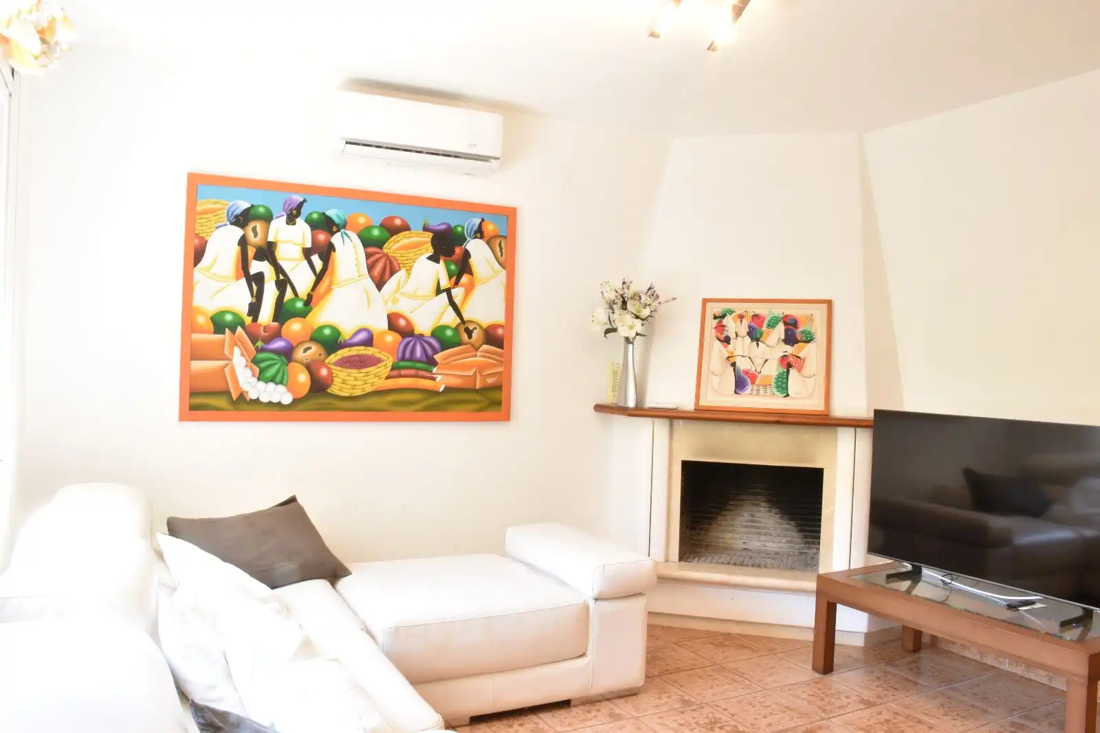 Sala d'estar de Casa o xalet en venda en El Vendrell amb Aire condicionat, Calefacció i Terrassa