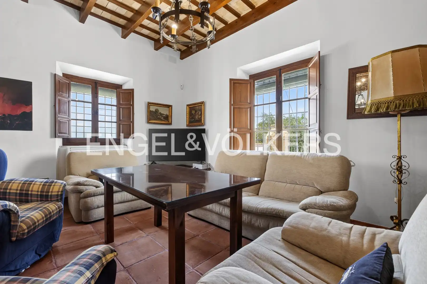 Sala de estar de Casa o chalet en venta en Osuna con Calefacción, Jardín privado y Piscina