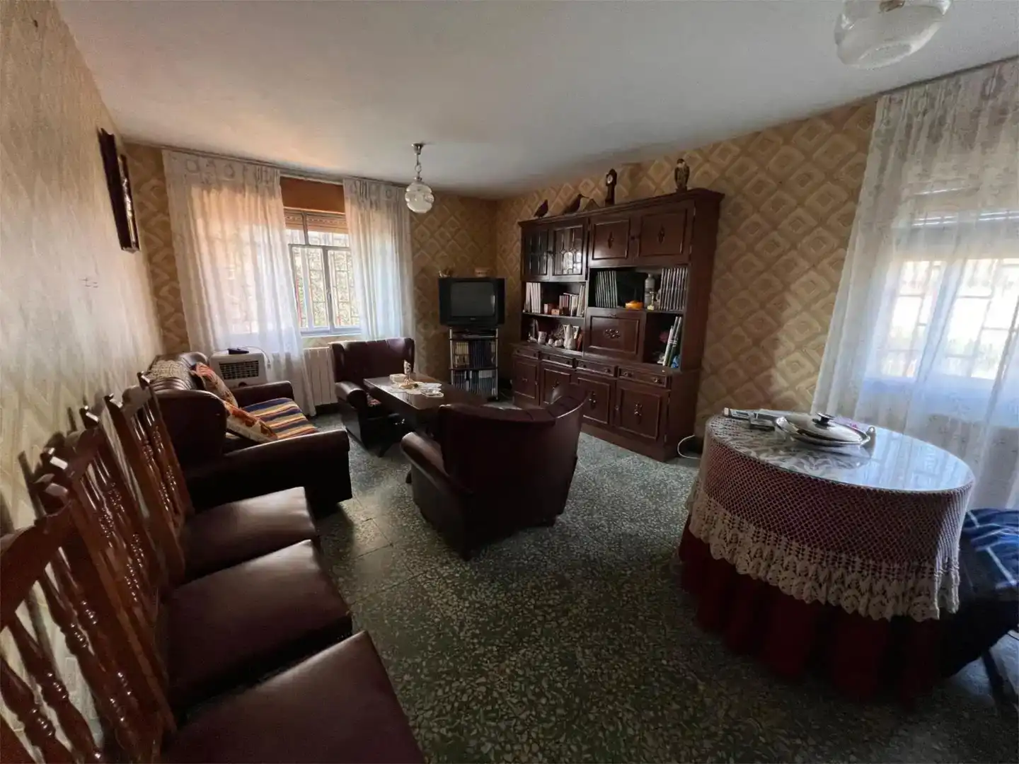 Sala de estar de Piso en venta en Moral de Sayago con Jardín privado, Trastero y Piscina