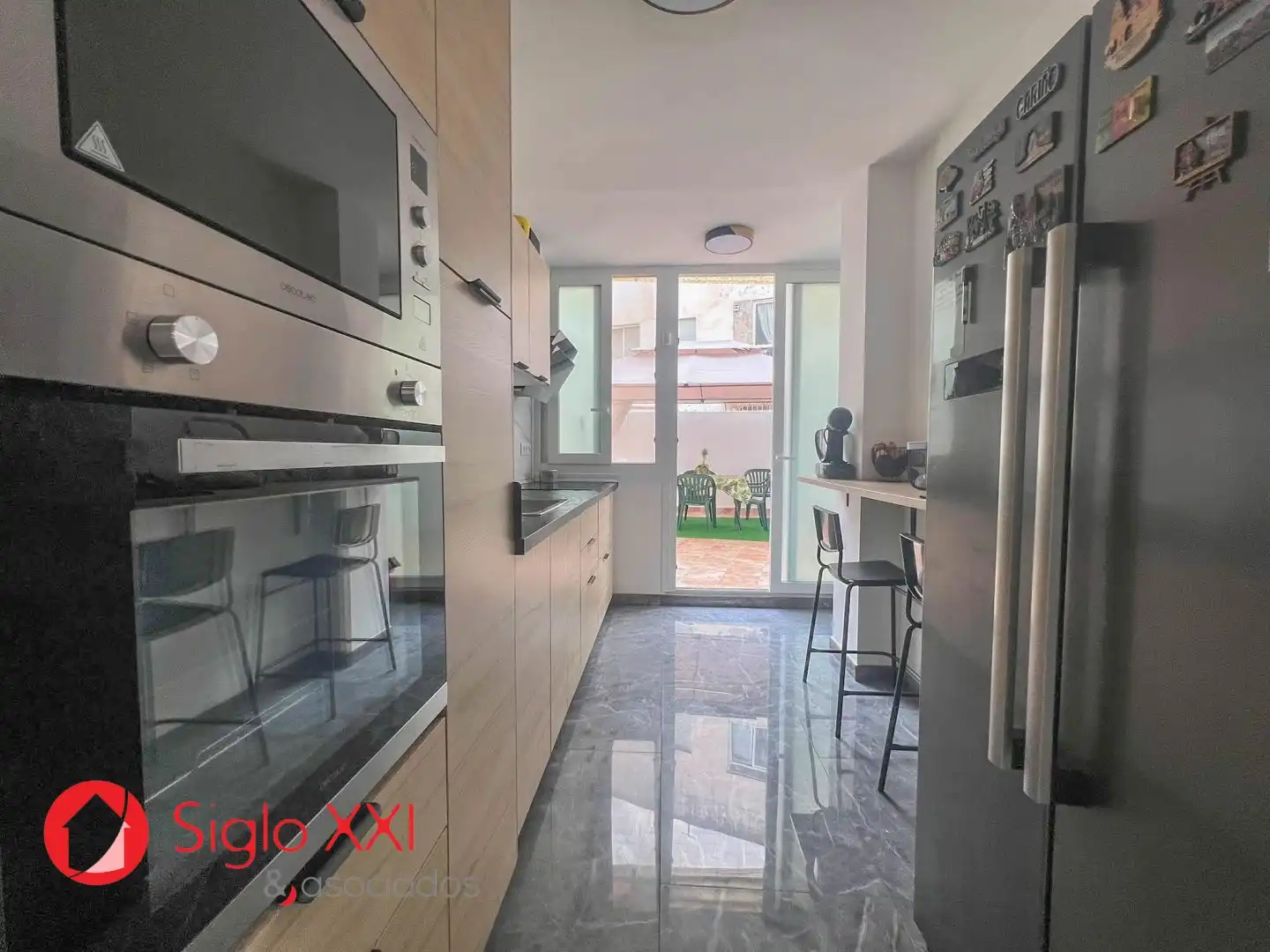 Küche von Wohnung zum Verkauf in Vila-real mit Klimaanlage, Terrasse und Balkon