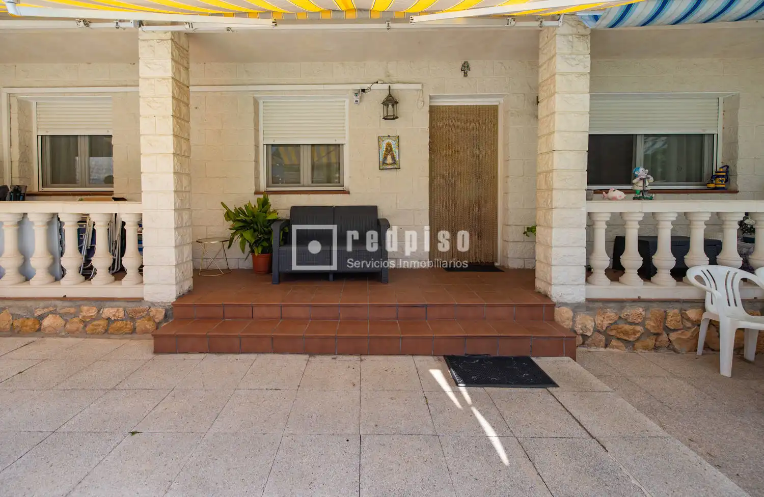 Terrassa de Casa o xalet en venda en Aldea del Fresno amb Aire condicionat, Calefacció i Terrassa