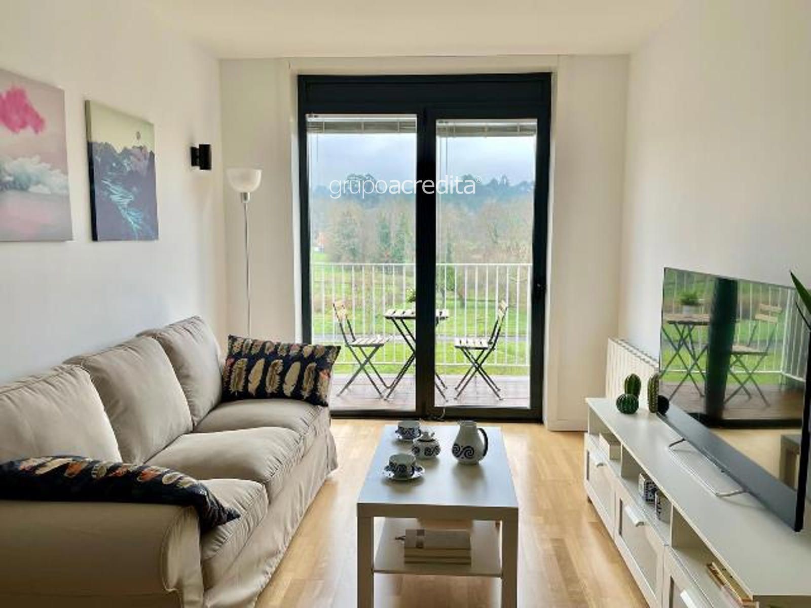 Living room of Flat for sale in Ames  with Heating, Parquet flooring and Terrace