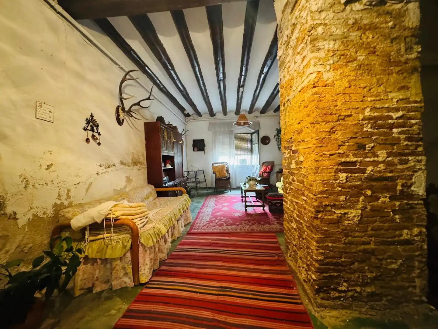 Sala de estar de Casa o chalet en venta en Mallén con Calefacción, Jardín privado y Trastero
