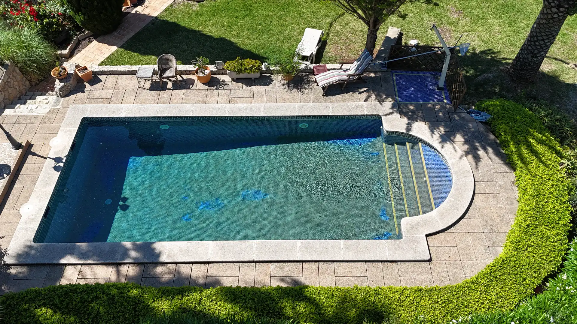 Schwimmbecken von Country house zum Verkauf in Andratx mit Klimaanlage, Heizung und Abstellraum