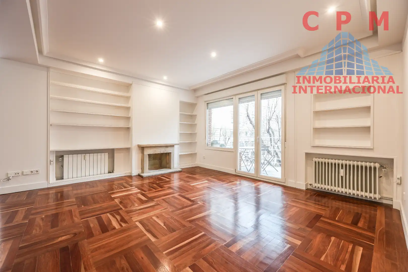 Sala de estar de Piso de alquiler en  Madrid Capital con Aire acondicionado, Calefacción y Parquet