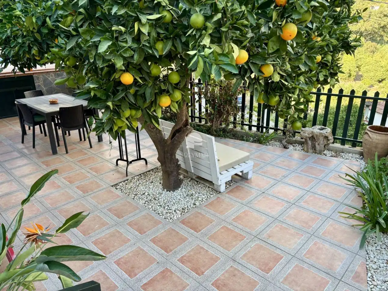 Terraza de Casa o chalet de alquiler en Canillas de Aceituno con Aire acondicionado, Calefacción y Jardín privado