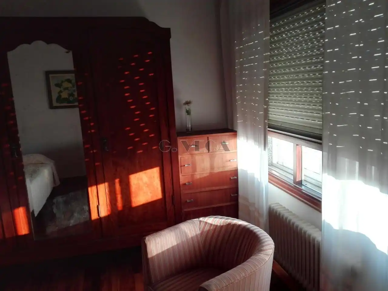 Bedroom of Flat for rent in Vigo   with Heating, Parquet flooring and Furnished