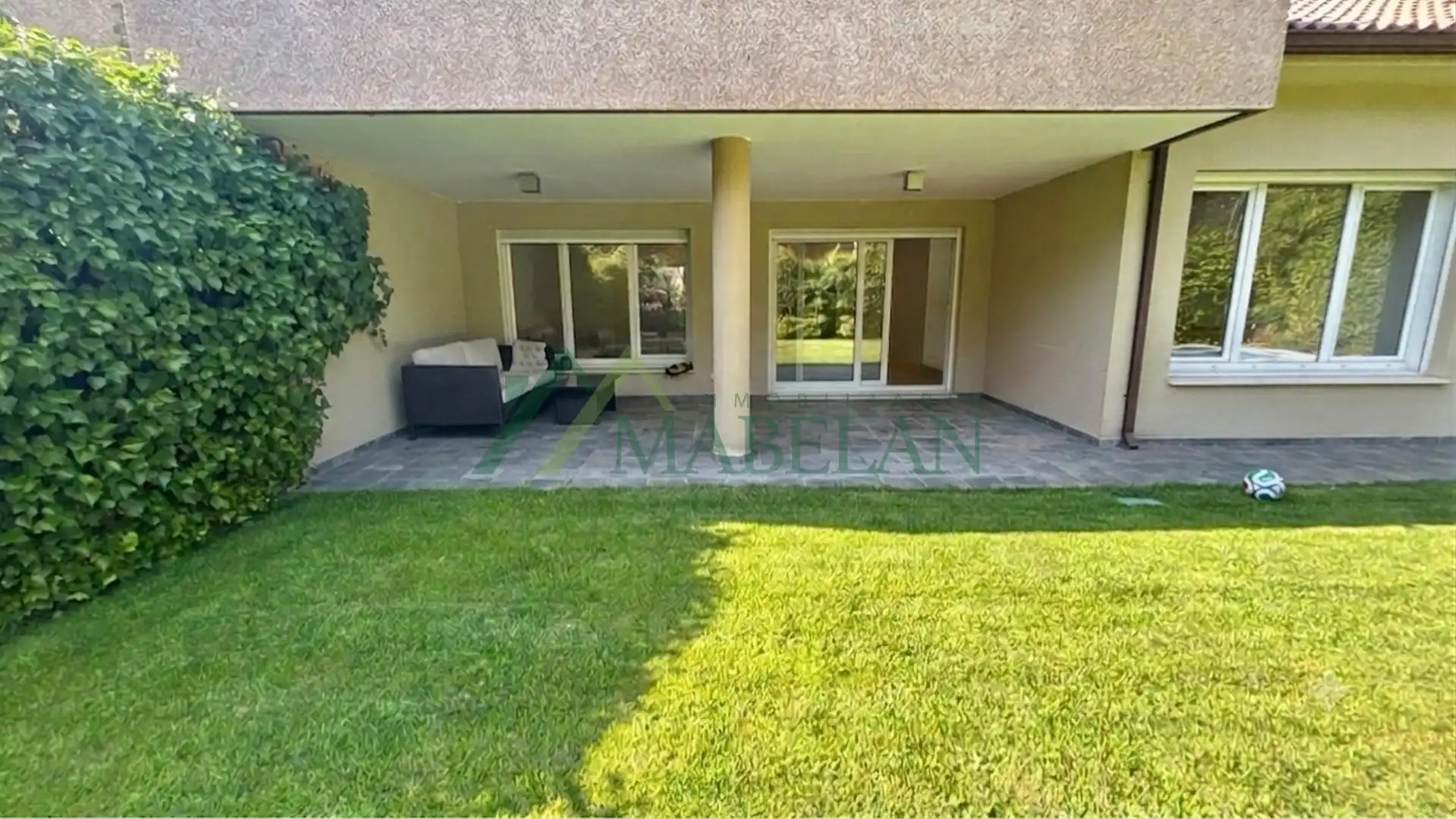 Garten von Einfamilien-Reihenhaus zur Miete in Madrid mit Klimaanlage, Privatgarten und Terrasse