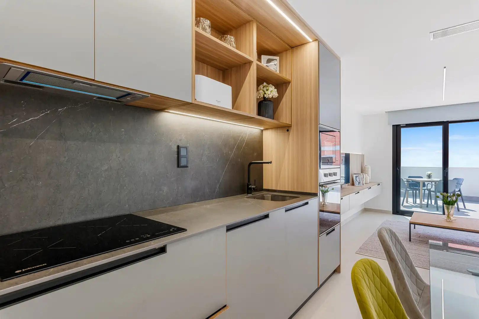 Cocina de Apartamento en venta en Guardamar del Segura con Terraza y Piscina
