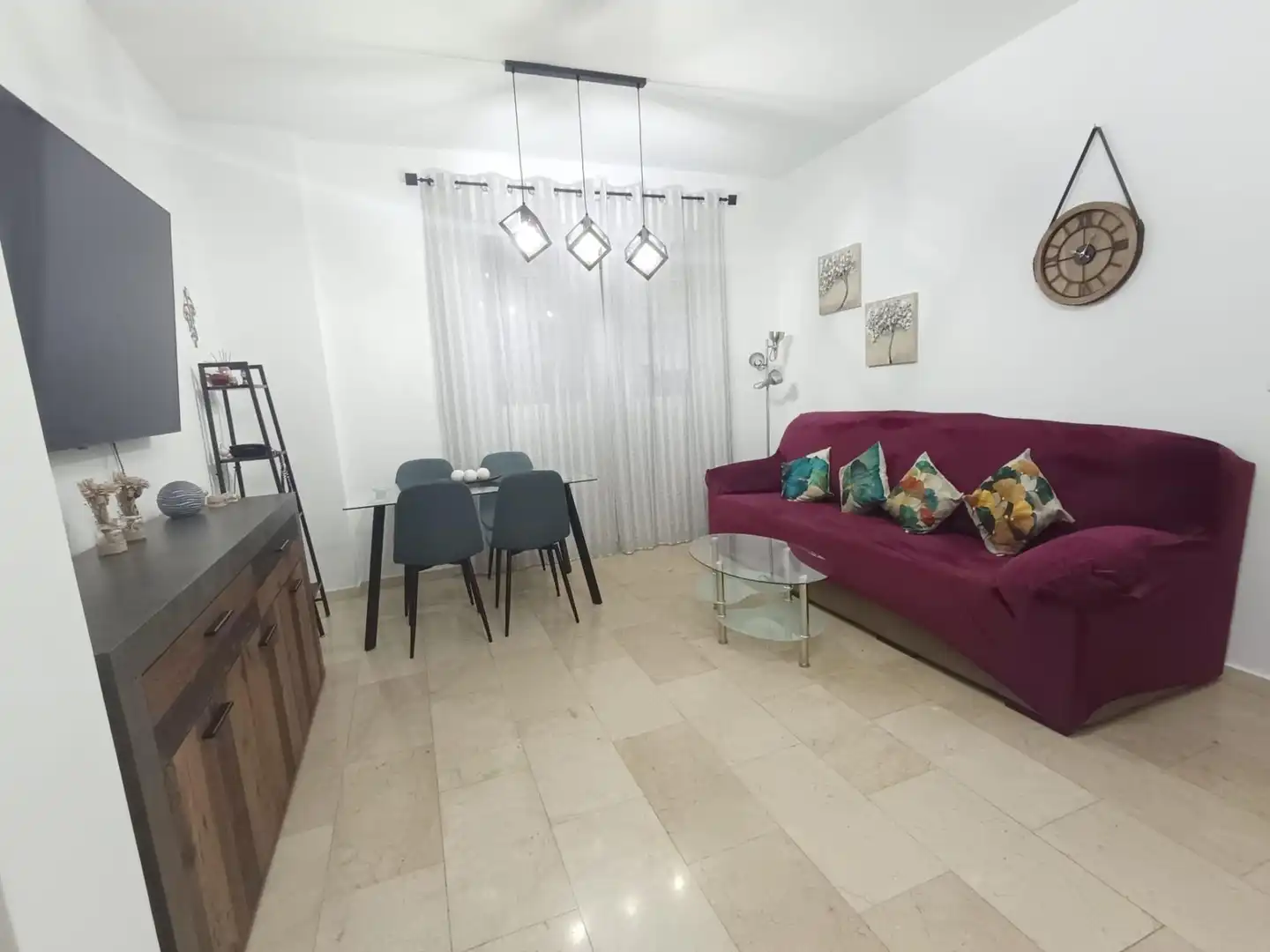 Living room of Flat for rent in  Córdoba Capital  with Air Conditioner, Furnished and Alarm