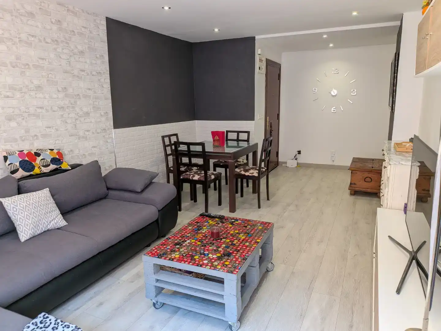 Wohnzimmer von Wohnung zur Miete in Gozón