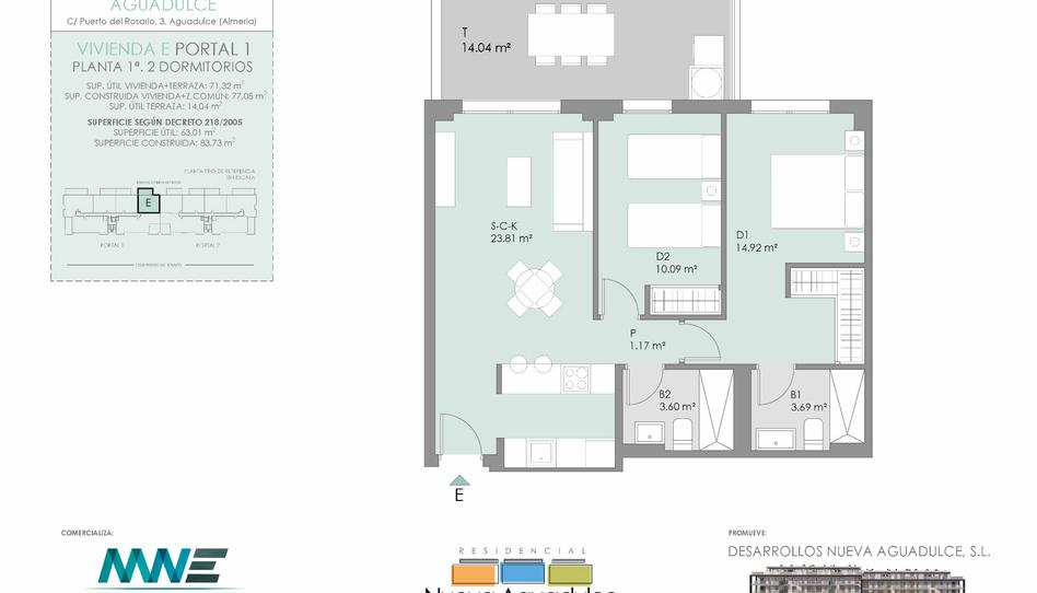 Photo 1 from new construction home in Flat for sale in Calle Puerto del Rosario, 3, Aguadulce Norte, Almería