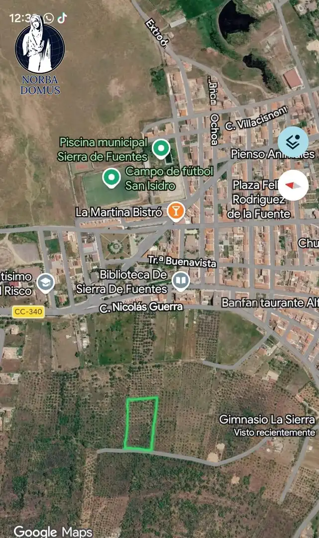 Terreno rústico en venta en Sierra de Fuentes
