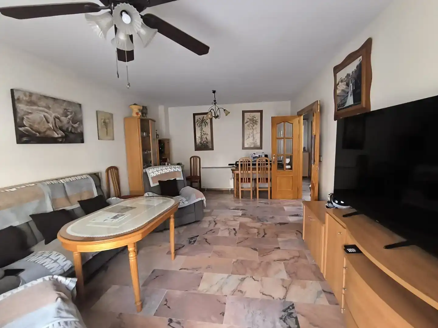 Sala d'estar de Casa adosada en venda en Santa Fe amb Aire condicionat i Balcó