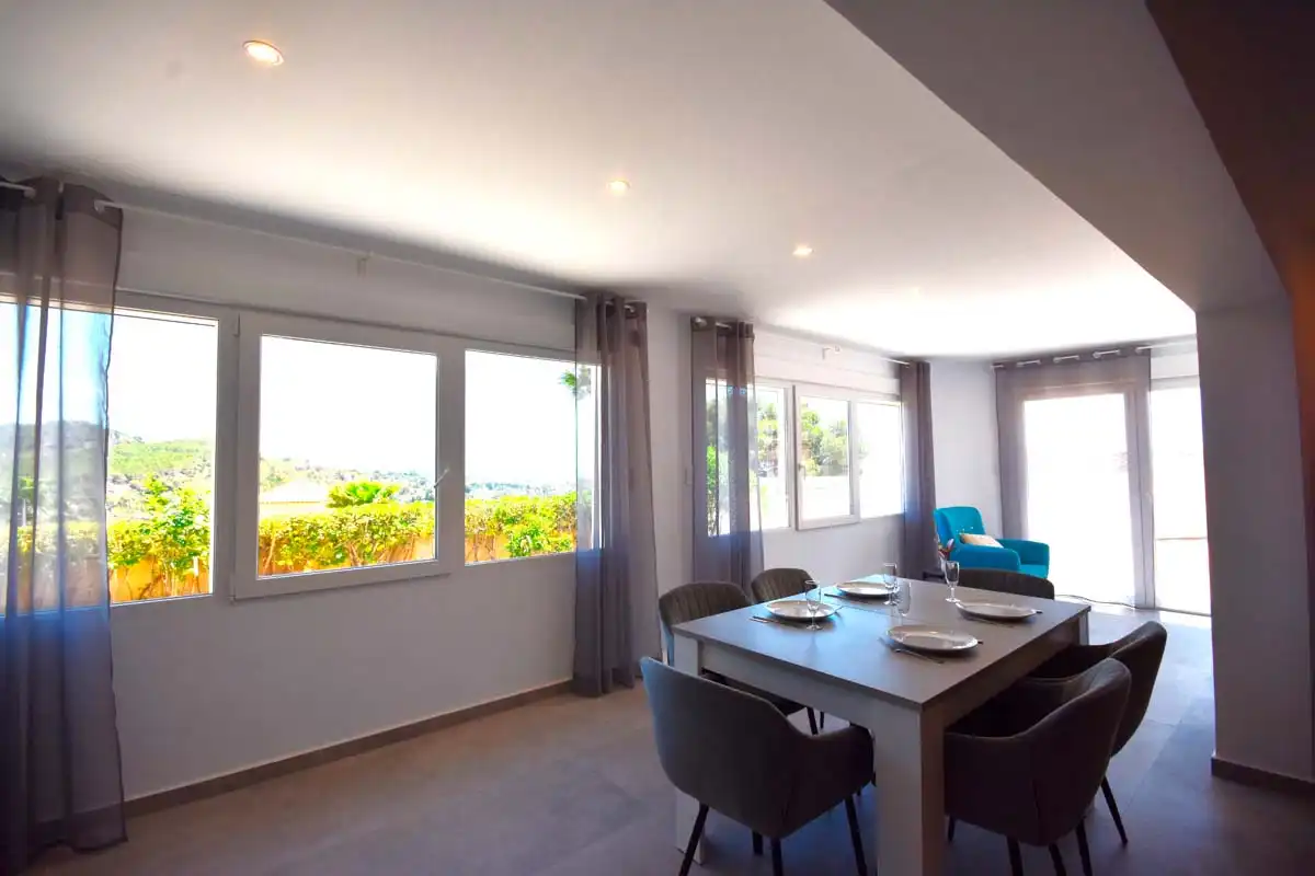 Comedor de Casa o chalet en venta en Calpe / Calp con Aire acondicionado, Jardín privado y Terraza