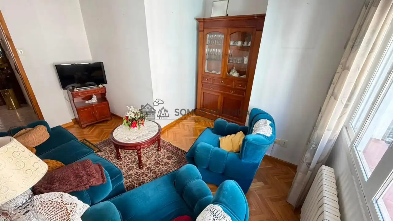 Living room of Flat for sale in Ourense Capital   with Heating, Furnished and Balcony