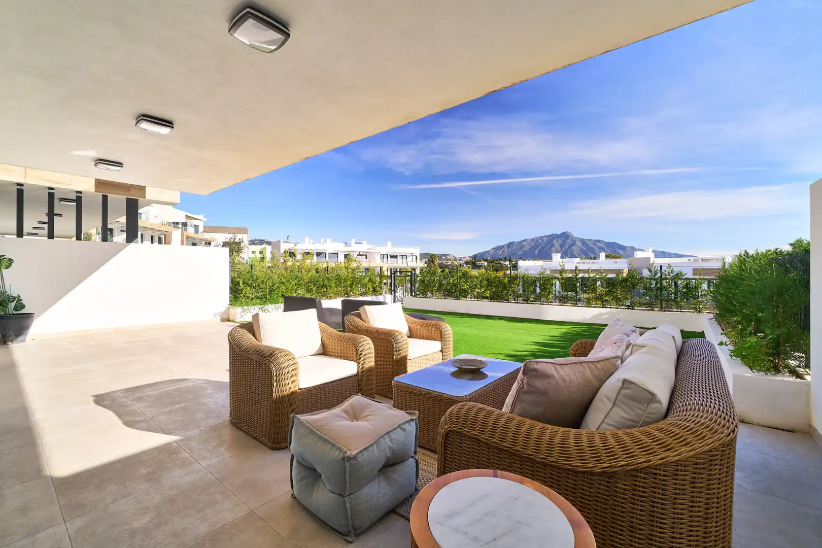 Terraza de Planta baja en venta en Estepona con Aire acondicionado, Jardín privado y Terraza