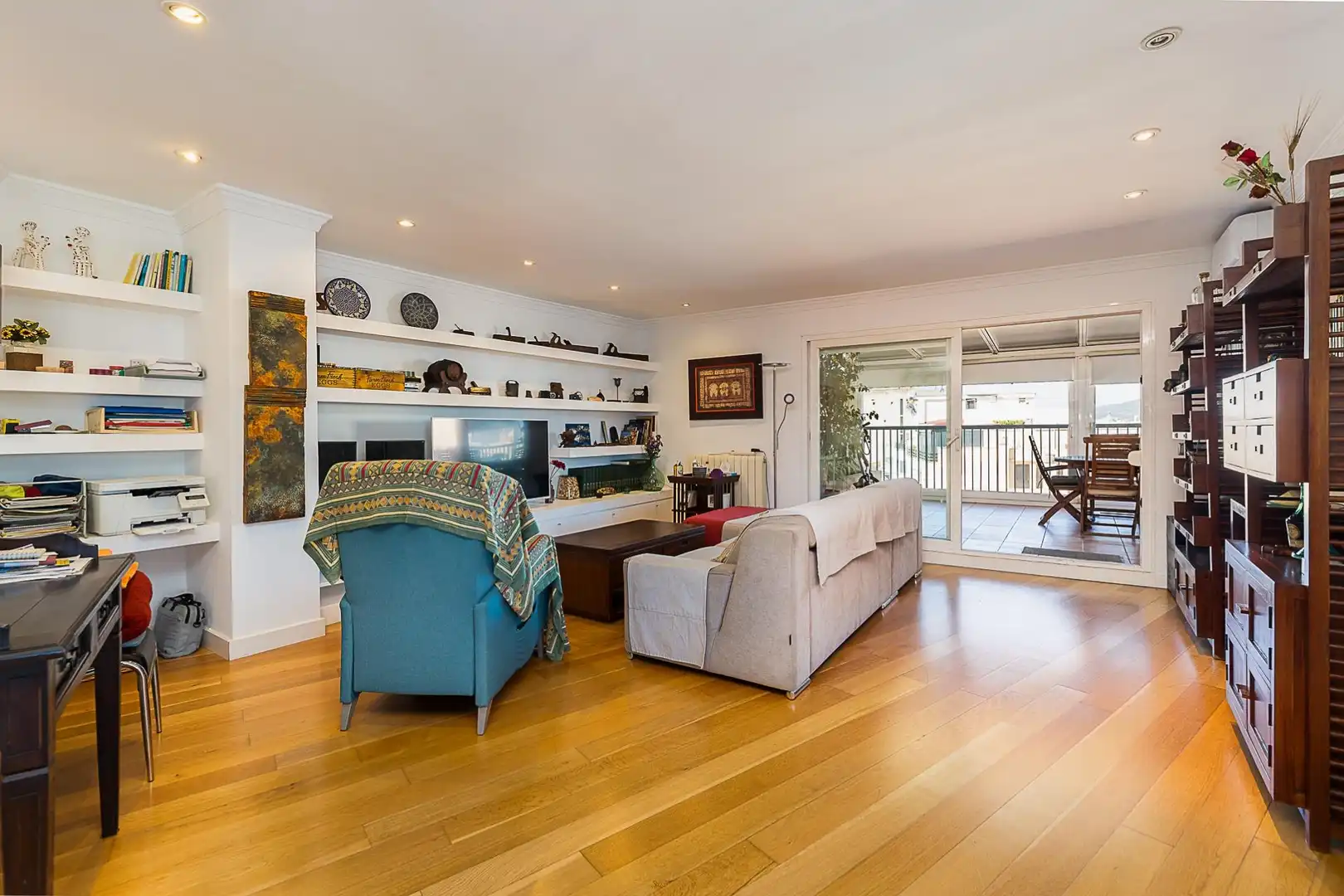 Sala d'estar de Àtic en venda en  Palma de Mallorca amb Aire condicionat, Calefacció i Parquet