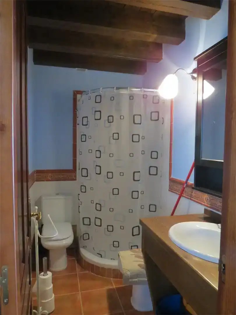 Badezimmer von Wohnung zur Miete in Sepúlveda mit Parkett, Abstellraum und Möbliert