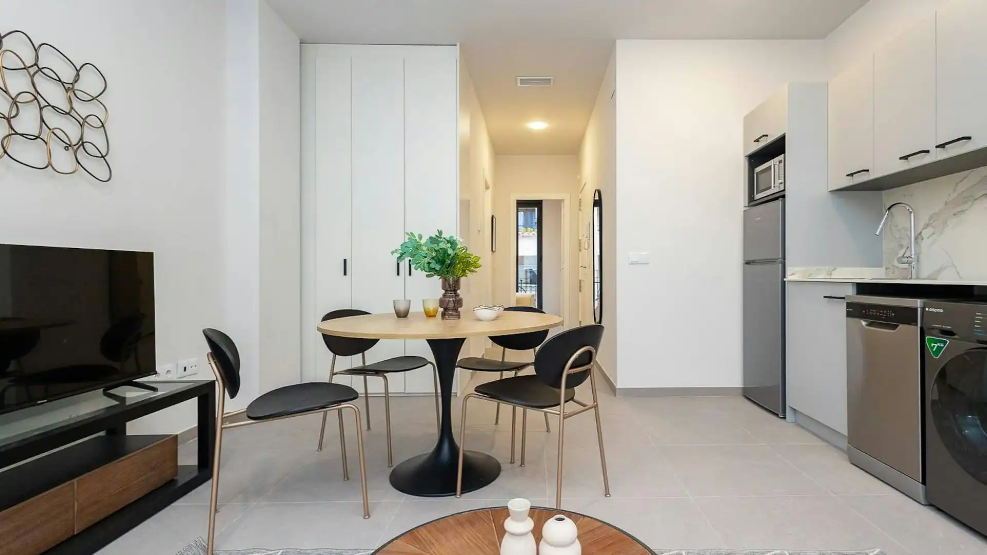 Esszimmer von Wohnung zur Miete in Valencia mit Klimaanlage, Heizung und Möbliert