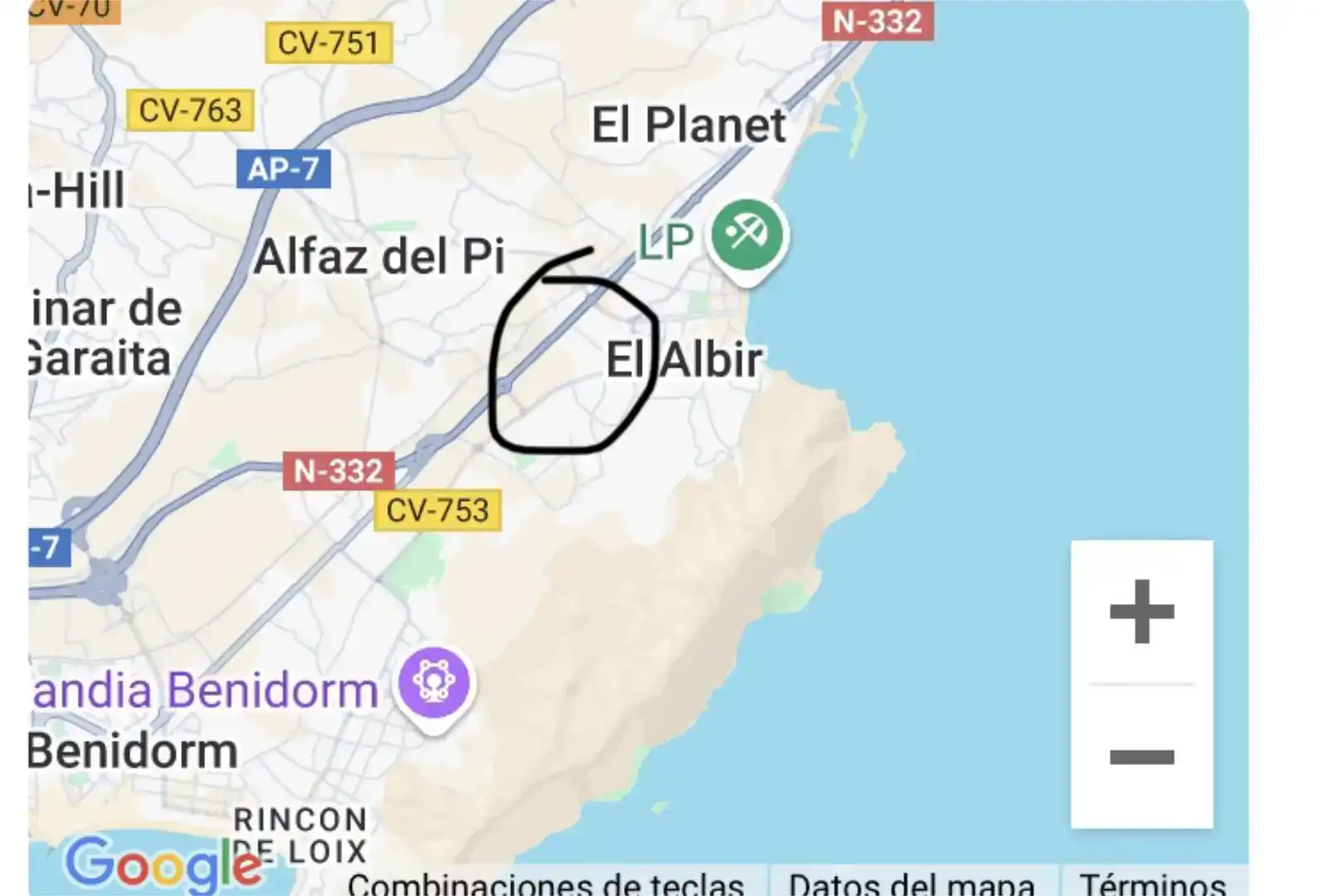 Finca rústica en venda en Benidorm