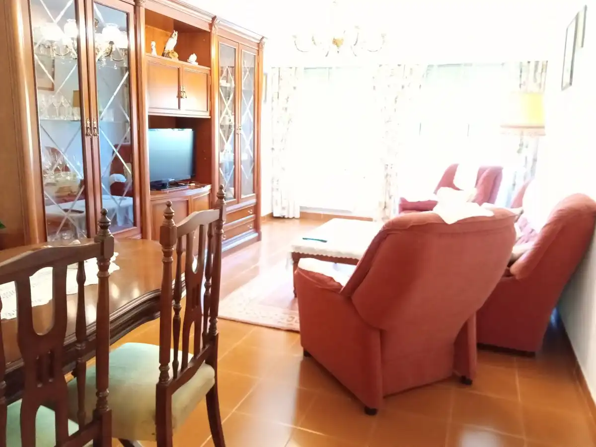 Living room of Flat for sale in Valladolid  with Heating, Parquet flooring and Terrace