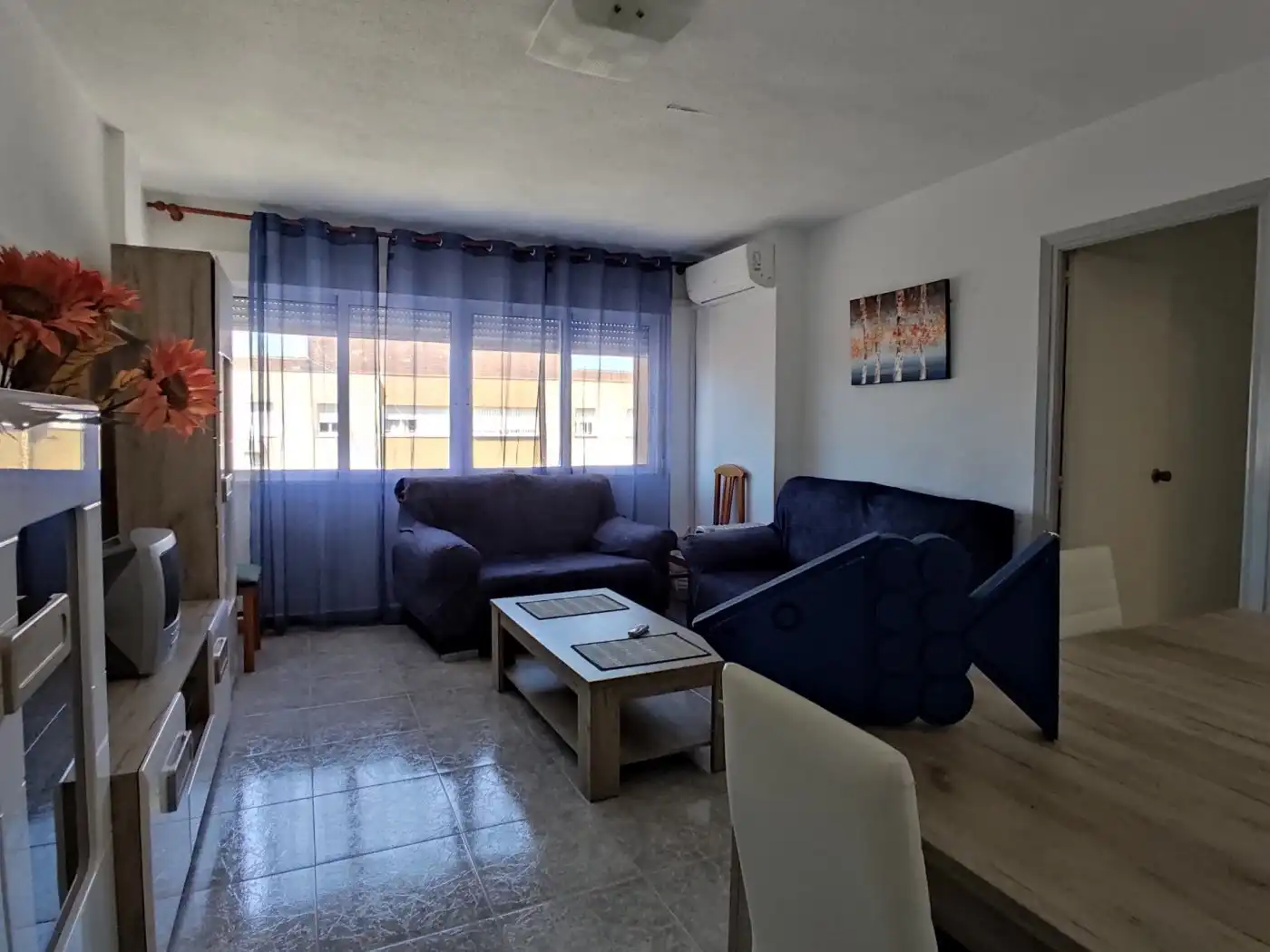 Sala de estar de Piso de alquiler en Cartagena con Aire acondicionado