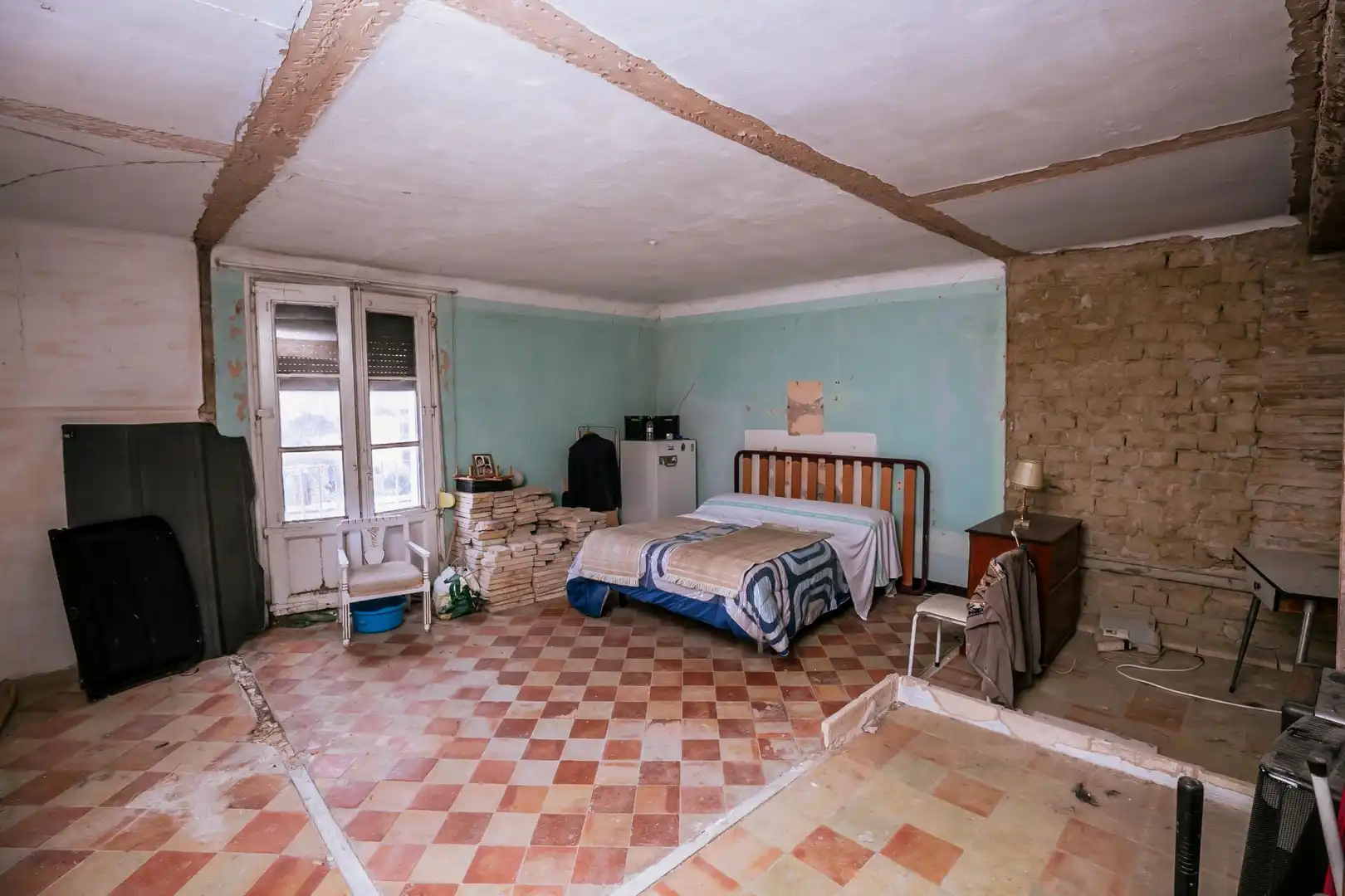 Dormitori de Casa o xalet en venda en Ayerbe amb Moblat i Balcó