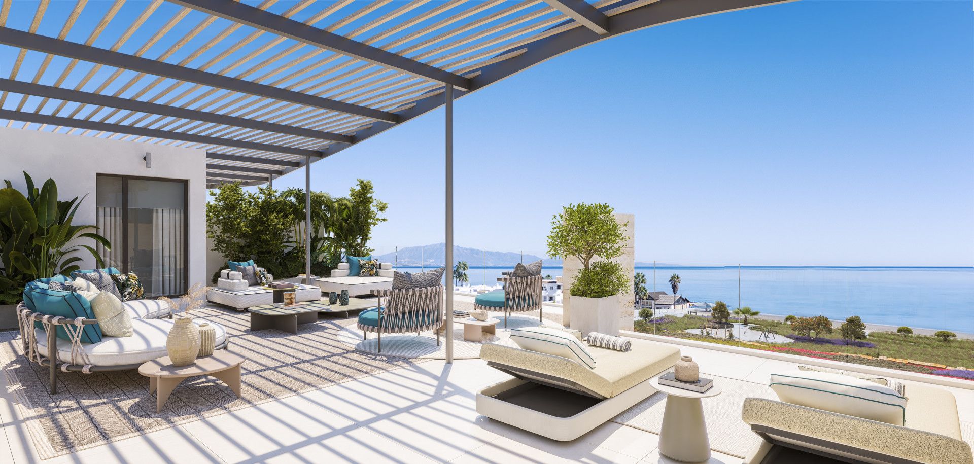 Terrace of Attic for sale in Manilva  with Air Conditioner, Terrace and Swimming Pool