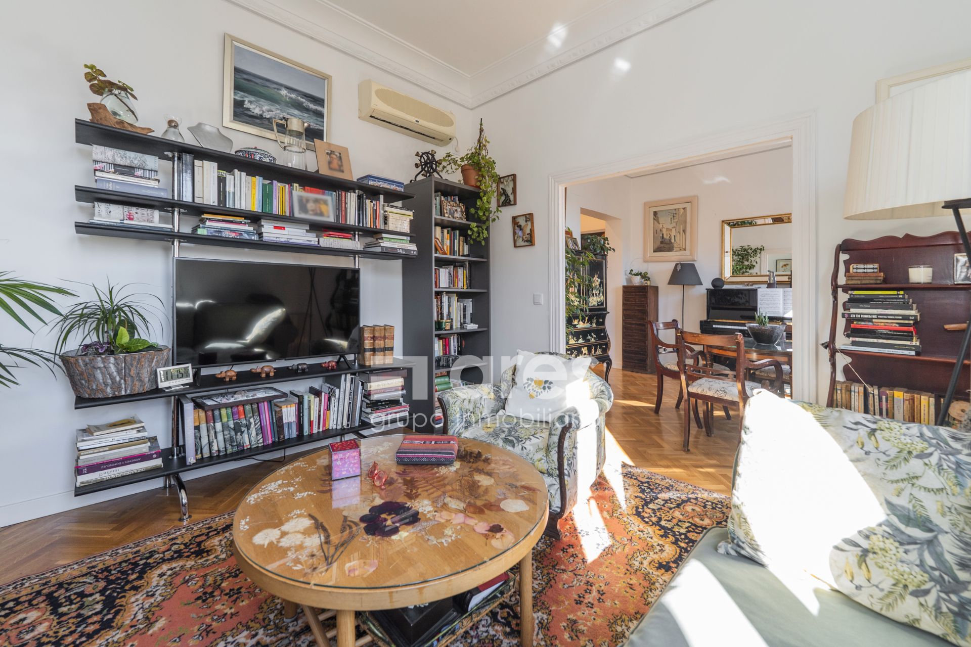 Sala de estar de Piso en venta en  Madrid Capital con Aire acondicionado y Calefacción