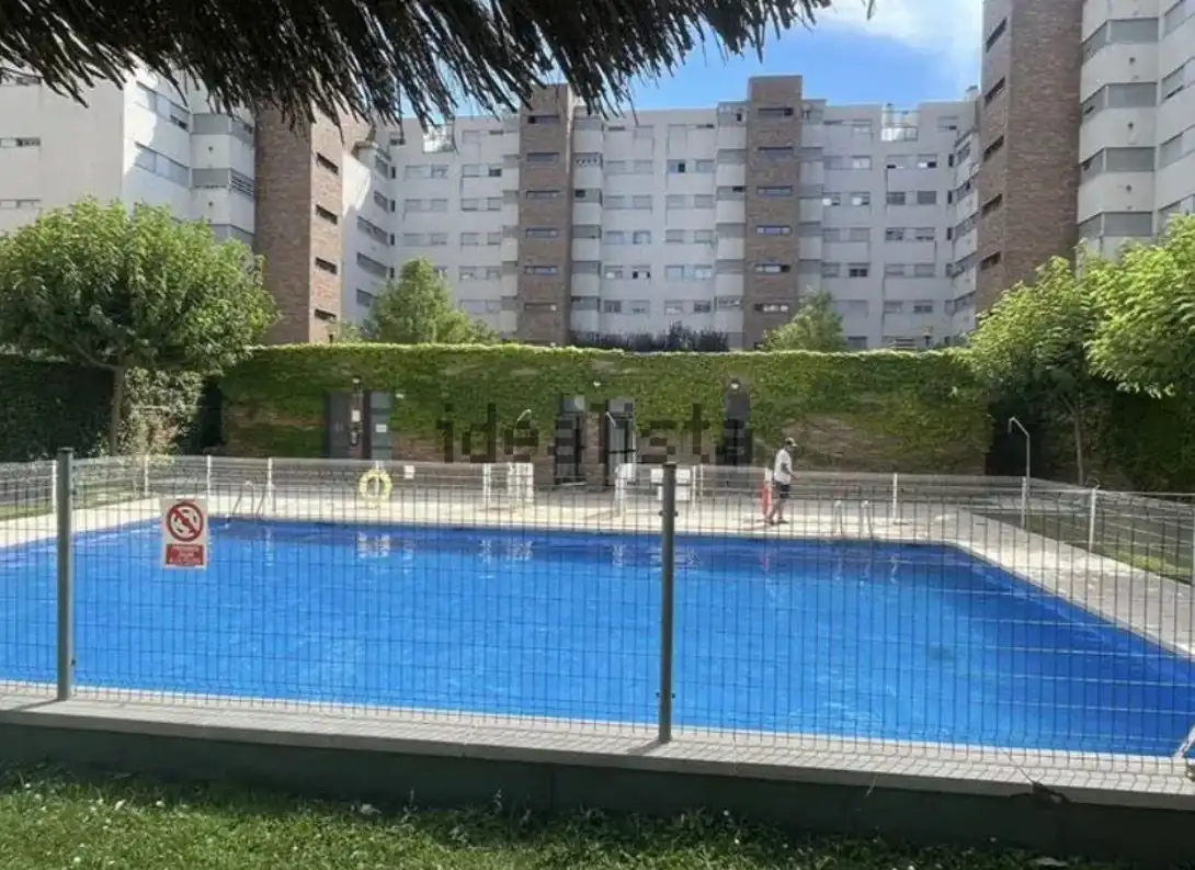 Swimming pool of Flat for rent in Madrid  with Air Conditioner, Heating and Private garden