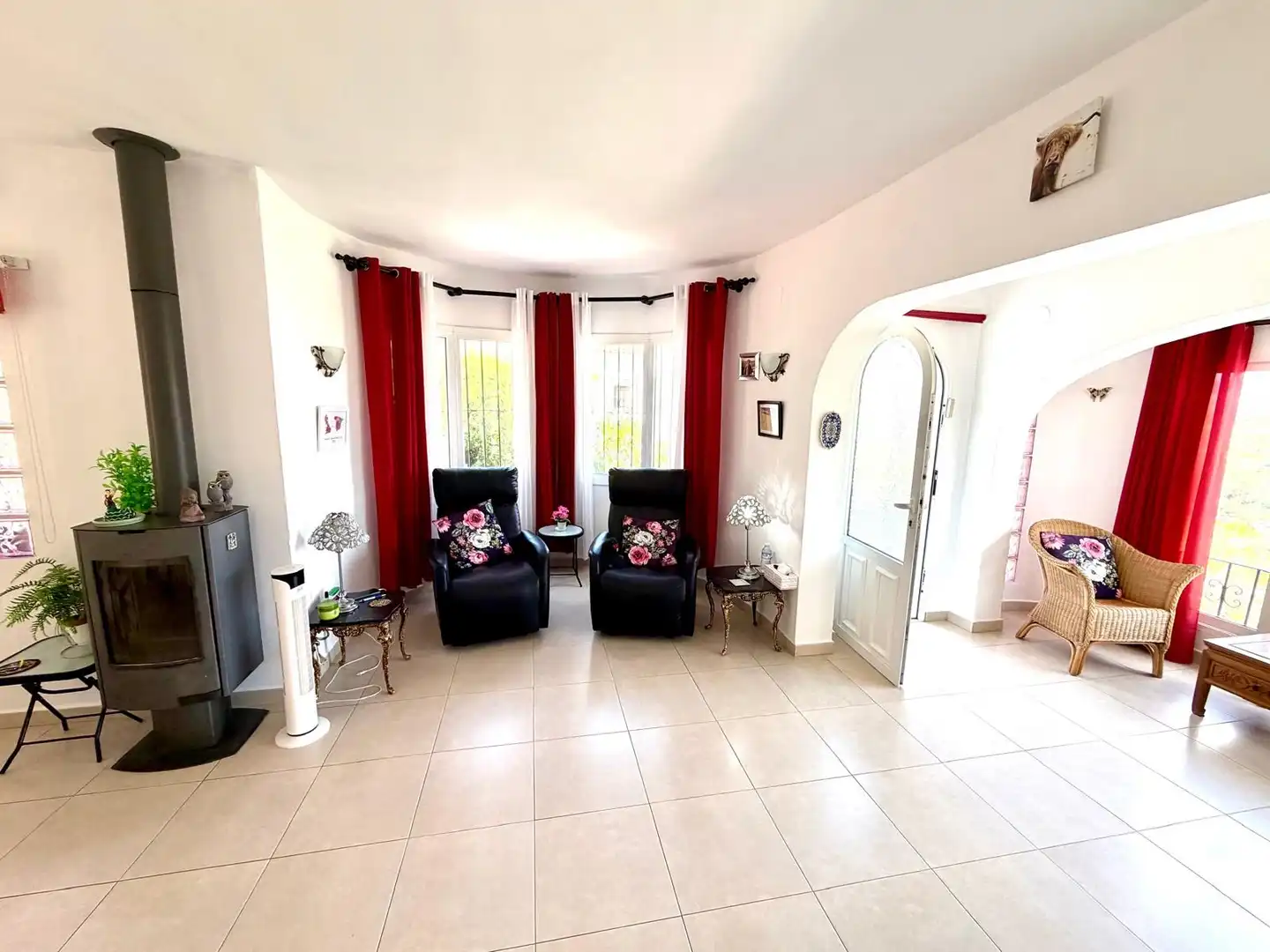 Sala de estar de Casa o chalet en venta en Moraira con Aire acondicionado