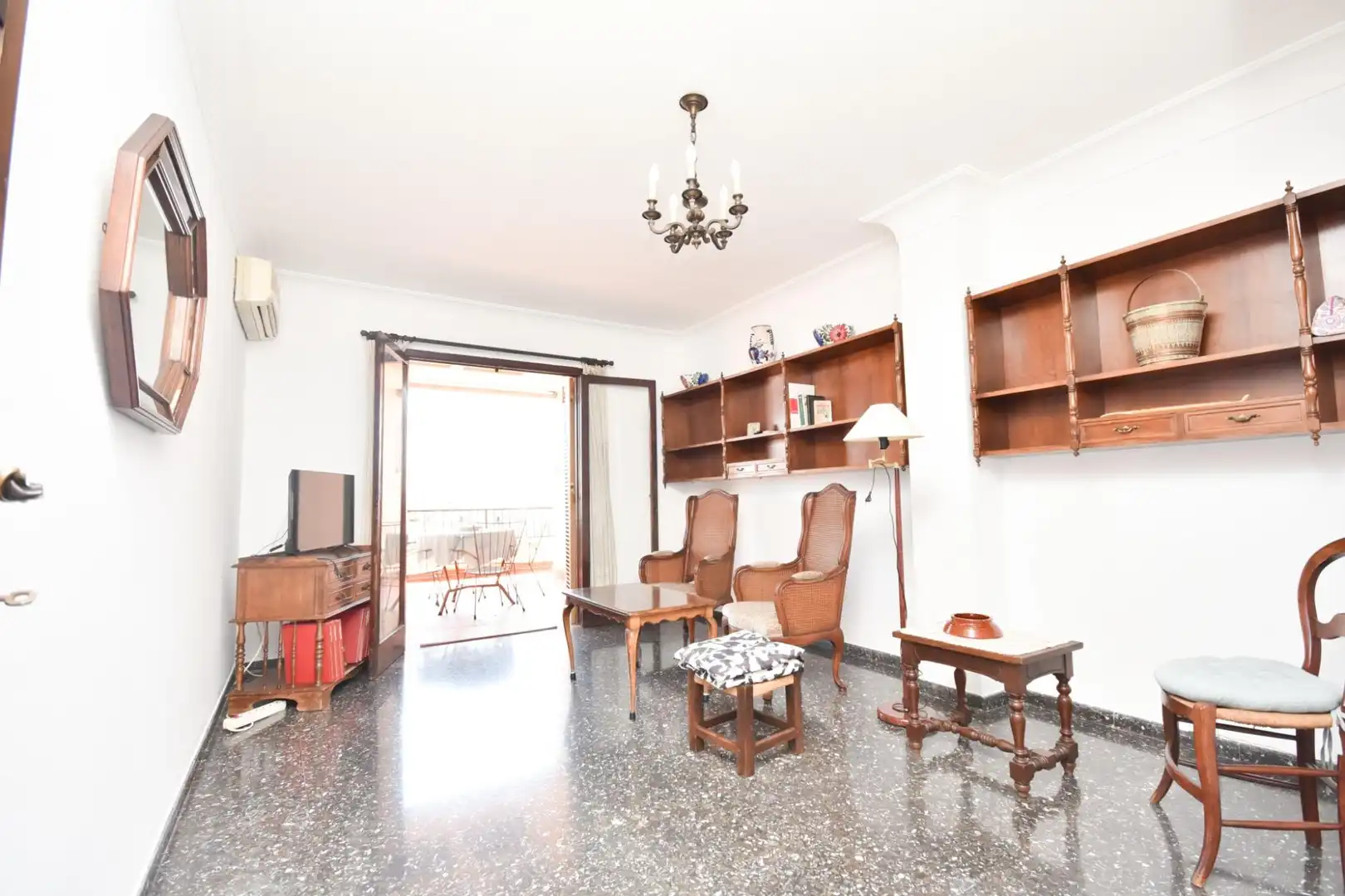 Sala de estar de Piso en venta en  Palma de Mallorca con Terraza y Balcón