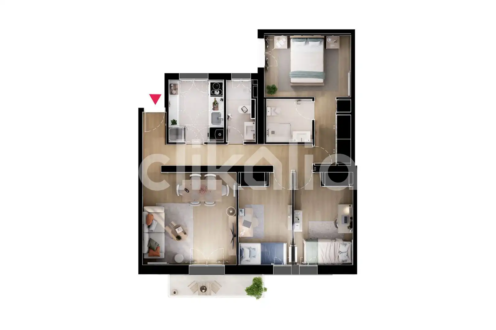 Habitación de Piso en venta en Fuenlabrada con Aire acondicionado, Calefacción y Terraza