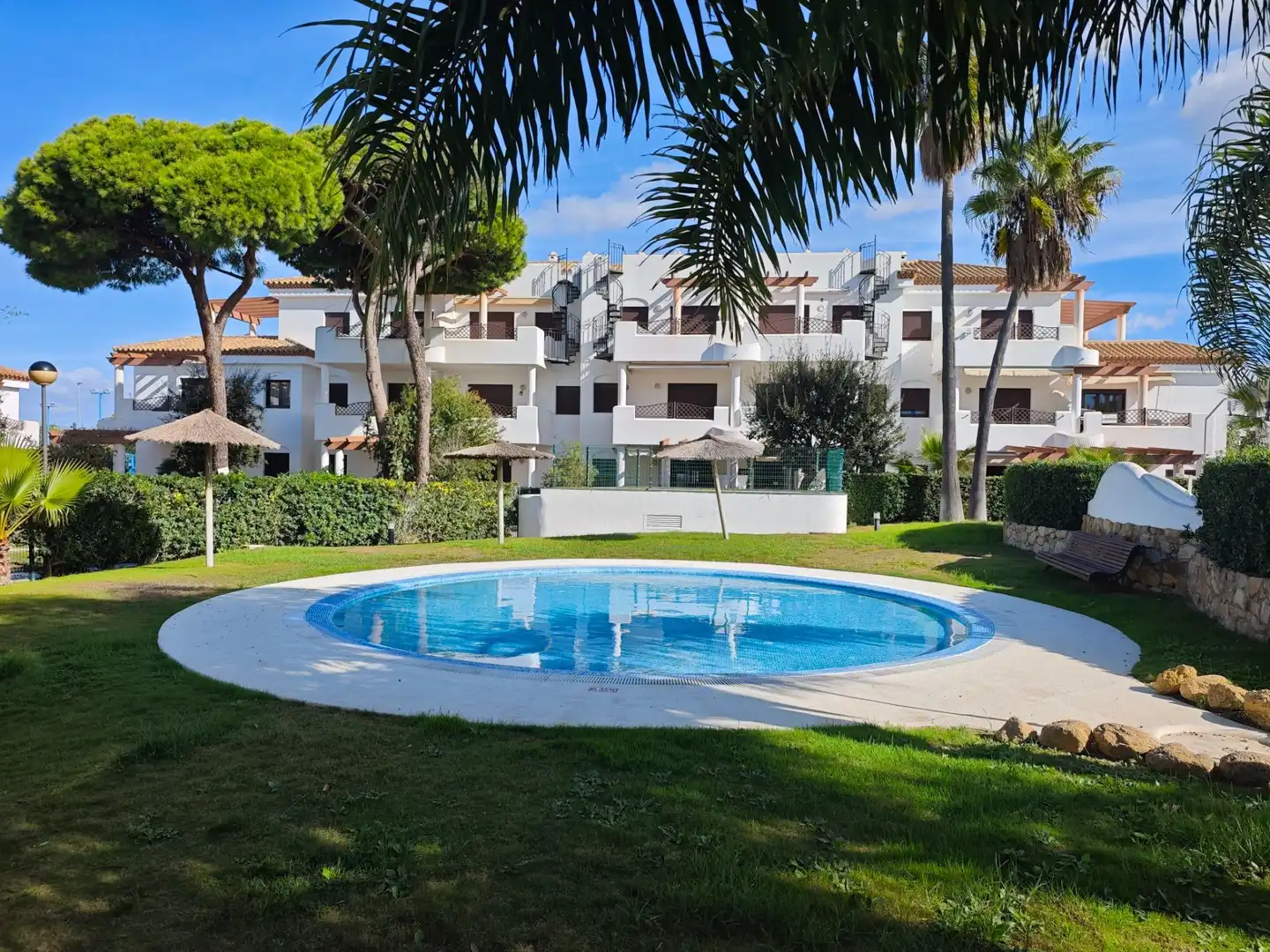 Jardín de Apartamento en venta en Chiclana de la Frontera con Jardín privado, Terraza y Amueblado