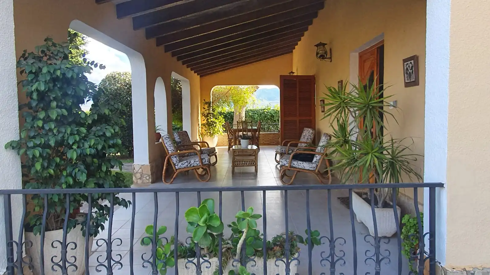 Terraza de Casa o chalet en venta en L'Alcúdia de Crespins con Piscina